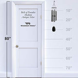 Woodstock Chimes BPMAS The Original Guaranteed Musically Tuned 32-Inch Bells of Paradise Wind Chime, Antique Silver