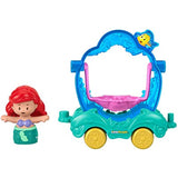Bundle of 2 |Fisher-Price Little People Disney Princess Parade (Ariel & Flounder's Float + Aurora & Fairy Godmothers)