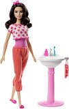 Barbie FPR56 Brunette Bathroom Sink Doll