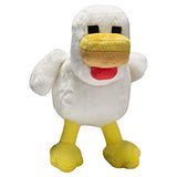 JINX Minecraft Chicken Plush Stuffed Toy, White, 7.5" Tall