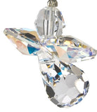 Woodstock Chimes Crystal Guardian Angel Suncatcher, Aurora Borealis (April)