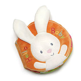 Baby GUND Flora Bunny Soft Plush Activity Book 8", Multicolor