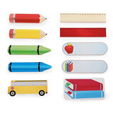 Guidecraft Classroom Wall Art School Bus - Kids Learning Wooden Educational Decorative Sign, Children's School Supply