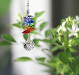 Woodstock Chimes CCBA Makers Crystal Suncatcher, 9-Inch Long, Rainbow Cascade - Ball