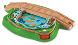 Fisher Price Thomas the Tank Engine of the pond to swim wooden rail series fish bridge BDG56