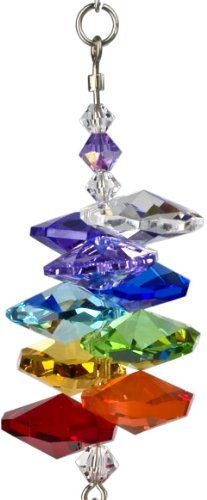 Woodstock Chimes CCAL Rainbow Makers Suncatcher, 10-Inch Long, Crystal Brilliance Cascade - Almond