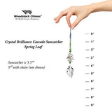 Woodstock Chimes CBSL Rainbow Makers Suncatcher, Crystal Brilliance Cascade - Spring Leaf