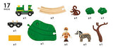BRIO World - 33720 Safari Railway Set | 17 Piece Train Toy with Accessories and Wooden Tracks for Kids Ages 3 and Up