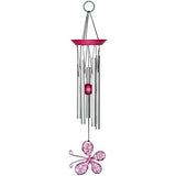 Woodstock Isabelle's Dancing Butterfly Wind Chime, Pink