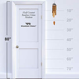 Woodstock Chimes C107 The Original Guaranteed Musically Tuned Chime Asli Arts Collection, Medium, Half Coconut Bamboo