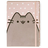 Enesco Pusheen Pencil Holder Bundle with Polka Dot Journal and Hey Journal