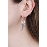 Woodstock Angel Wing Earrings, Aurora Borealis- Rainbow Maker Collection