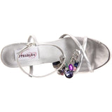 Dyeables Women's Maria Platform Sandal,Silver Metallic,5 B US
