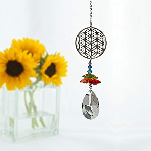 Woodstock Chimes CFFL Crystal Fantasy Suncatcher, Flower of Life