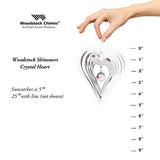 Woodstock Chimes SHCH Rainbow Makers Shimmers Suncatcher, Crystal - Heart
