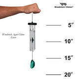 Woodstock Chimes WAGG The Original Guaranteed Musically Tuned Agate Wind Chime, Green