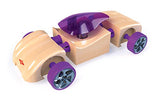 Automoblox Collectible Wood Toy Cars and Trucks—Mini HR5 Scorch and SC1 Chaos 2-Pack (Compatible with other Mini and Micro Series Vehicles), Red/Purple, 4.5" x 1.75"