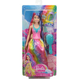 Barbie Dreamtopia Princess Doll (11.5-inch) with Extra-Long Two-Tone Fantasy Hair, Hairbrush, Tiaras and Styling Accessories, Gift for 3 to 7 Year Olds
