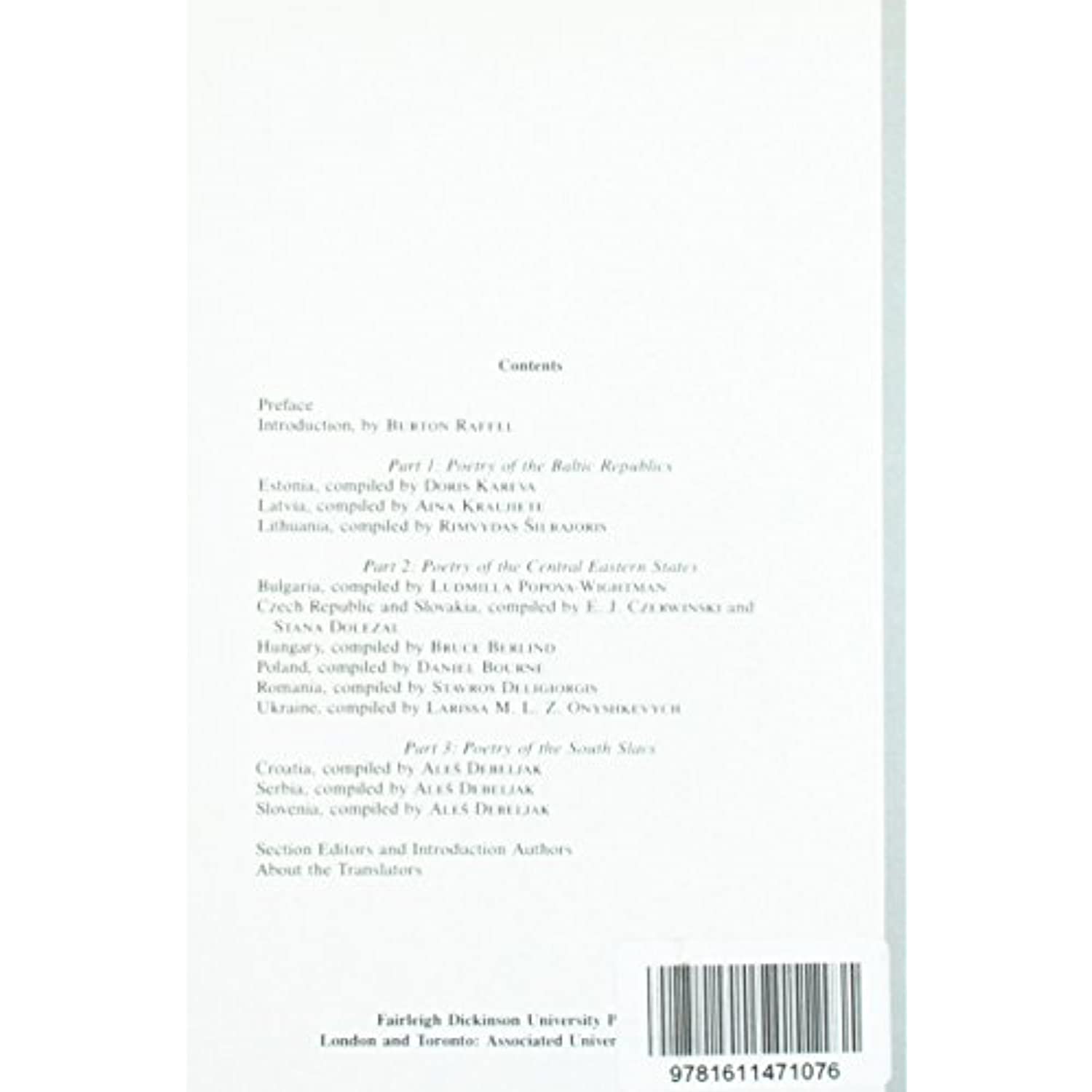 Shifting Borders: East European Poetries of the Eighties