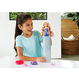 Barbie Color Reveal Doll with 7 Surprises: 4 Bags Contain Skirt, Shoes, Earrings & Brush; Water Reveals Confetti-Print; Doll’s Look & Color Change on Hair & Face; Party Series