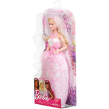 Barbie Bride Doll in White and Pink Dress with Veil and Bouquet