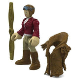 Set of 6: Fisher-Price Imaginext Blind Bag Collectible Figures Series 6 - Dino Mech, Chicken Suit, Gnome, Jester, Pilot, Alien