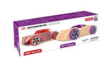 Automoblox Collectible Wood Toy Cars and Trucks—Mini HR5 Scorch and SC1 Chaos 2-Pack (Compatible with other Mini and Micro Series Vehicles), Red/Purple, 4.5" x 1.75"
