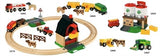 BRIO 33719 Farm Railway Set | Toy Train Set for Kids Age 3 and Up,Green