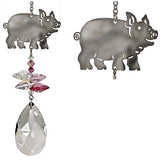 Woodstock Chimes CFPI Crystal Fantasy Suncatcher, Pig