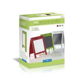 Guidecraft Set of 3 Miniature Folding Mini Message Boards, Natural - Wipe-off, Chalkboard Office Product
