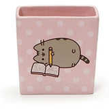 Enesco Pusheen Pencil Holder Bundle with Polka Dot Journal and Hey Journal