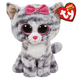 Ty Kiki Grey Cat Plush, Regular