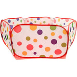 VIAHART 59 Inch by 18 Inch Polka Dot Ball Pit Ball Pool Ball Tent Playpen with Zippered Storage Bag for Toddlers Pets | Balls not Included