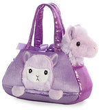 Aurora - Pet Carrier - 7" Peek-A-Boo Llama Purple