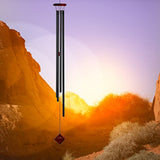 Woodstock Chimes DCK47 The Original Guaranteed Musically Tuned Saturn Chime, Black