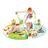 Yookidoo Baby Gym Activity Play Mat - 3 Stage Accessory Gym with More Than 20 Development Infant Activities | Age 0-12 Months