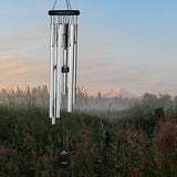 Woodstock Chimes PCC The Original Guaranteed Musically Tuned Chime Pachelbel Canon, Silver