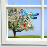 Woodstock Chimes CDRAI Makers Crystal Suncatchers Fantasy Glass Dragonfly, Summer Rainbow