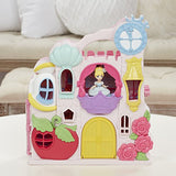 Disney Princess Little Kingdom Play n Carry Castle - Triple Functions as Magical Playset, Carrier, and Storage - Includes Carrying Case, Cinderella Doll, and Accessories
