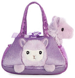 Aurora - Pet Carrier - 7" Peek-A-Boo Llama Purple