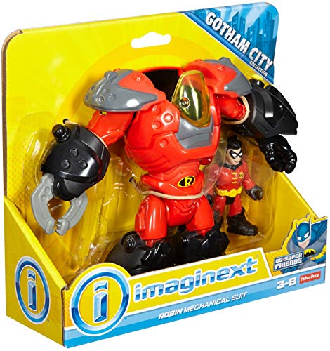 Imaginext Robin Mechanical Suit Gotham City Exclusive Figure Playset