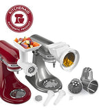 KitchenAid 80127 KGSSA Stand Mixer Attachment with Food Grinder, Rotor Slicer, Shredder and Sausage Stuffer, White