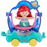 Bundle of 2 |Fisher-Price Little People Disney Princess Parade (Ariel & Flounder's Float + Snow White & Friends)