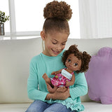 BABY ALIVE READY FOR SCHOOL BABY: Baby Doll with Black Curly Hair, School-Themed Dress, Doll Accessories Include Notebook & Brush, Doll For 3-Year-Old Girls and Boys and Up