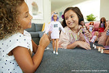 Barbie Fashionistas Doll with Long Rainbow Hair Wearing Sweatshirt Dress and Accessories, for 3 to 8 Year Olds