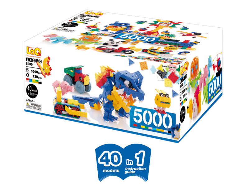 LaQ Basic 5000 Kit Toy Interlocking Building Sets LAQ000156