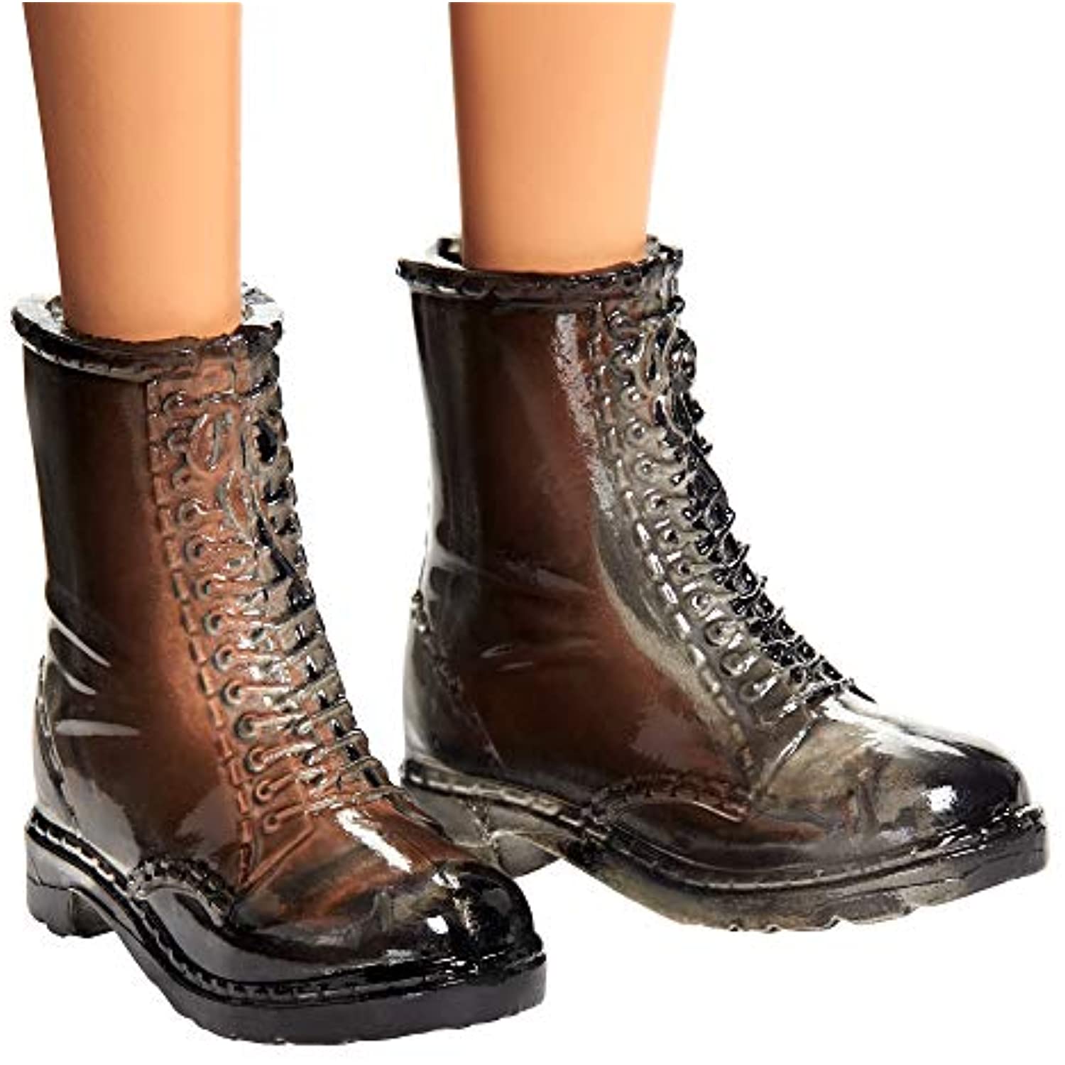 Barbie Fashionistas Doll with Long White Blonde Hair Wearing Graphic T-Shirt, Pink Animal-Print Skirt, Translucent Black Shoes & Sunglasses, Toy for Kids 3 to 8 Years Old