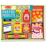 3 Item Bundle: Melissa and Doug 271 Food Groups and 4077 Pantry Wooden Play Food + Free Activity Book