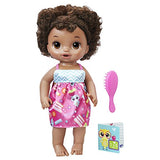 BABY ALIVE READY FOR SCHOOL BABY: Baby Doll with Black Curly Hair, School-Themed Dress, Doll Accessories Include Notebook & Brush, Doll For 3-Year-Old Girls and Boys and Up