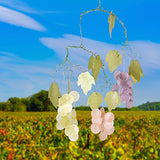 Woodstock Chimes C720 The Original Guaranteed Musically Tuned Chime Asli Arts Collection, 21-Inch, Capiz - Grapes